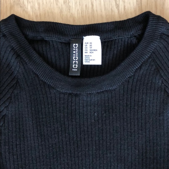 H&M Ribbed Cut Out Sweater - Picture 4 of 7